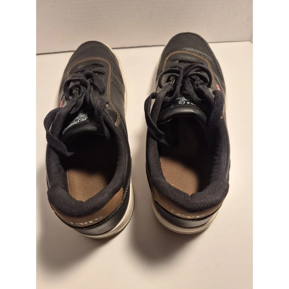 Levi's Men's Munro Faux-Leather Sneakers Black‎ Size 10M LV706728 Low Top Retro